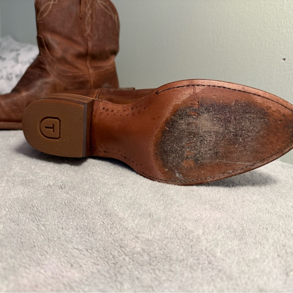 Tecovas Chestnut Distressed Leather Heeled Boots - Picture 5 of 5